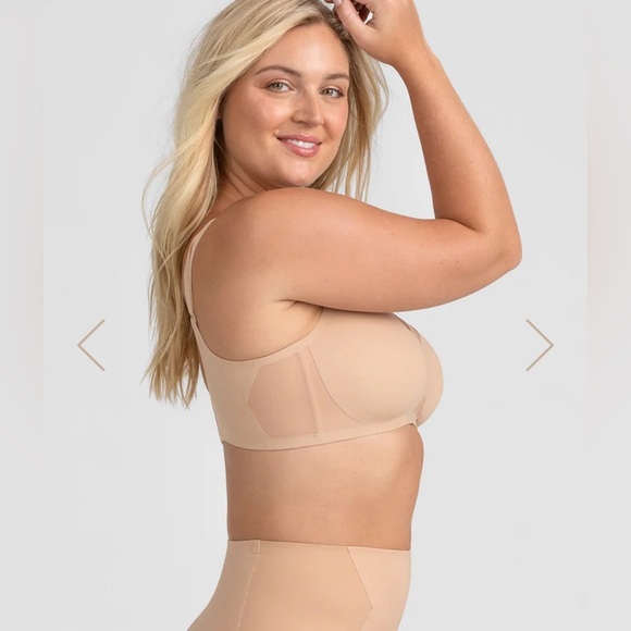 NWOT HONEYLOVE CrossOver Bra Tan Sz XL - Picture 6 of 9